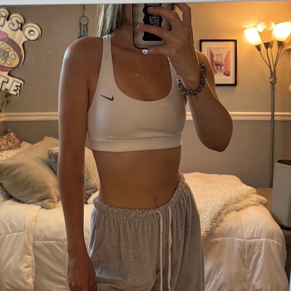 Nike XS White Reversible Sports Bra